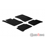 Original Gledring Passform Fußmatten Gummimatten 4 Tlg.+Fixing - Mercedes-Benz E Klasse W211 2003-2008